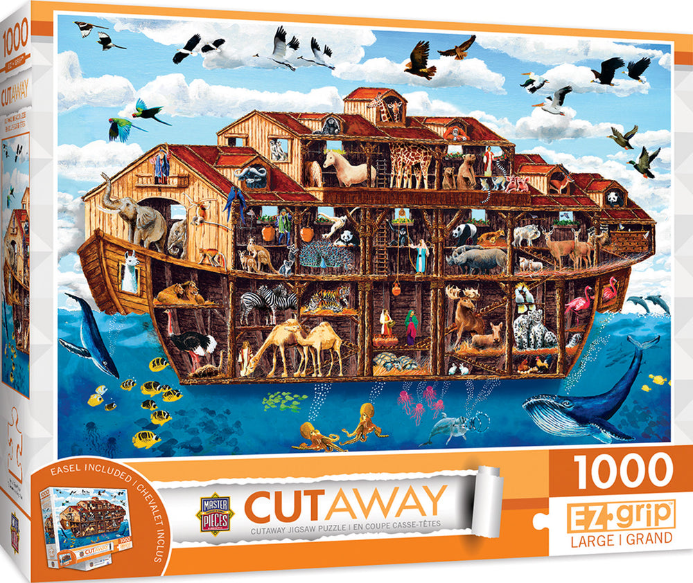 Masterpieces Puzzle Cutaway Noah's Ark Ez Grip Puzzle 1000 pieces
