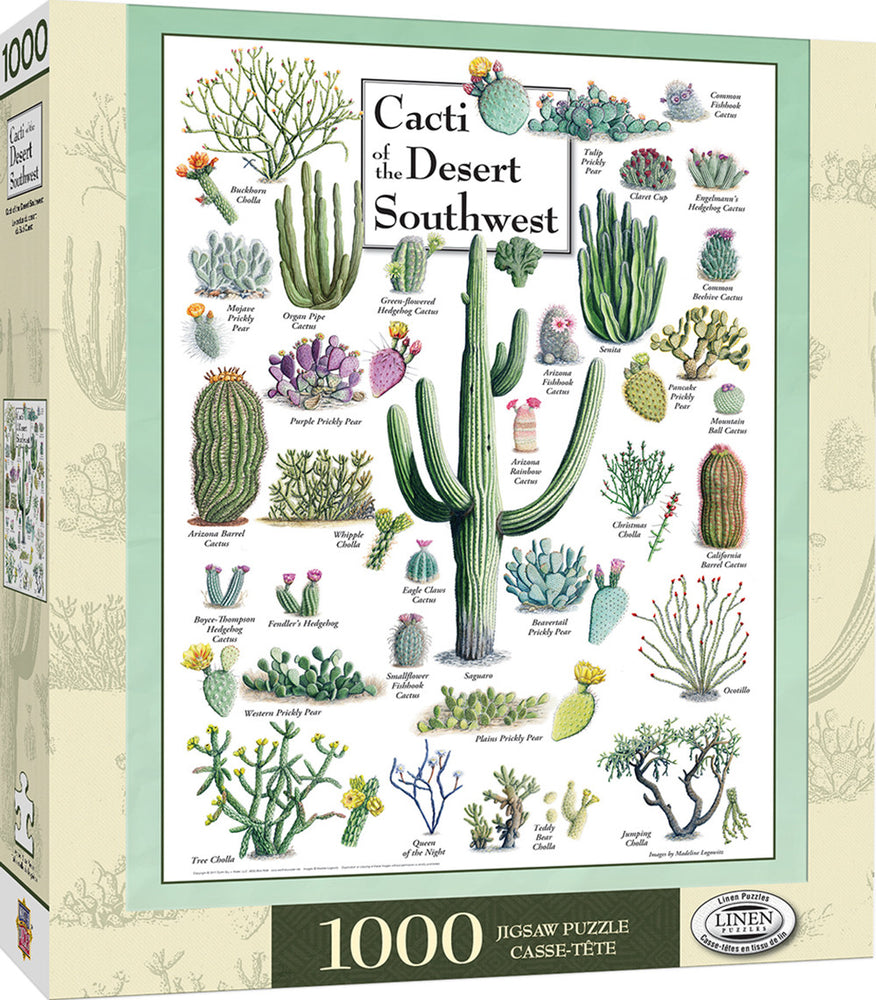 Masterpieces Puzzle Poster Art Cacti of the Desert Southwest Puzzle 1000 pieces