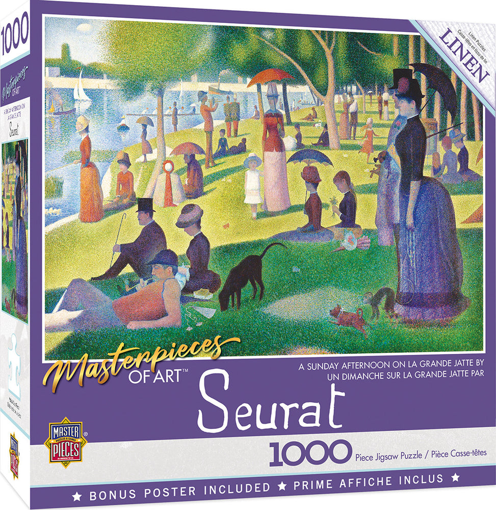 Masterpieces Puzzle Masterpieces of Art a Sunday on La Grande Jatte Puzzle 1000 pieces