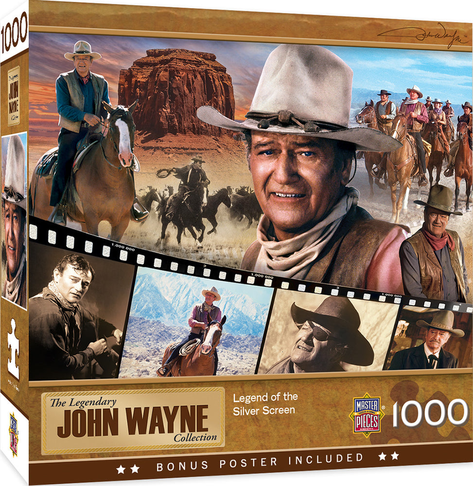 Masterpieces Puzzle John Wayne Legend of the Silver Screen Puzzle 1000 pieces