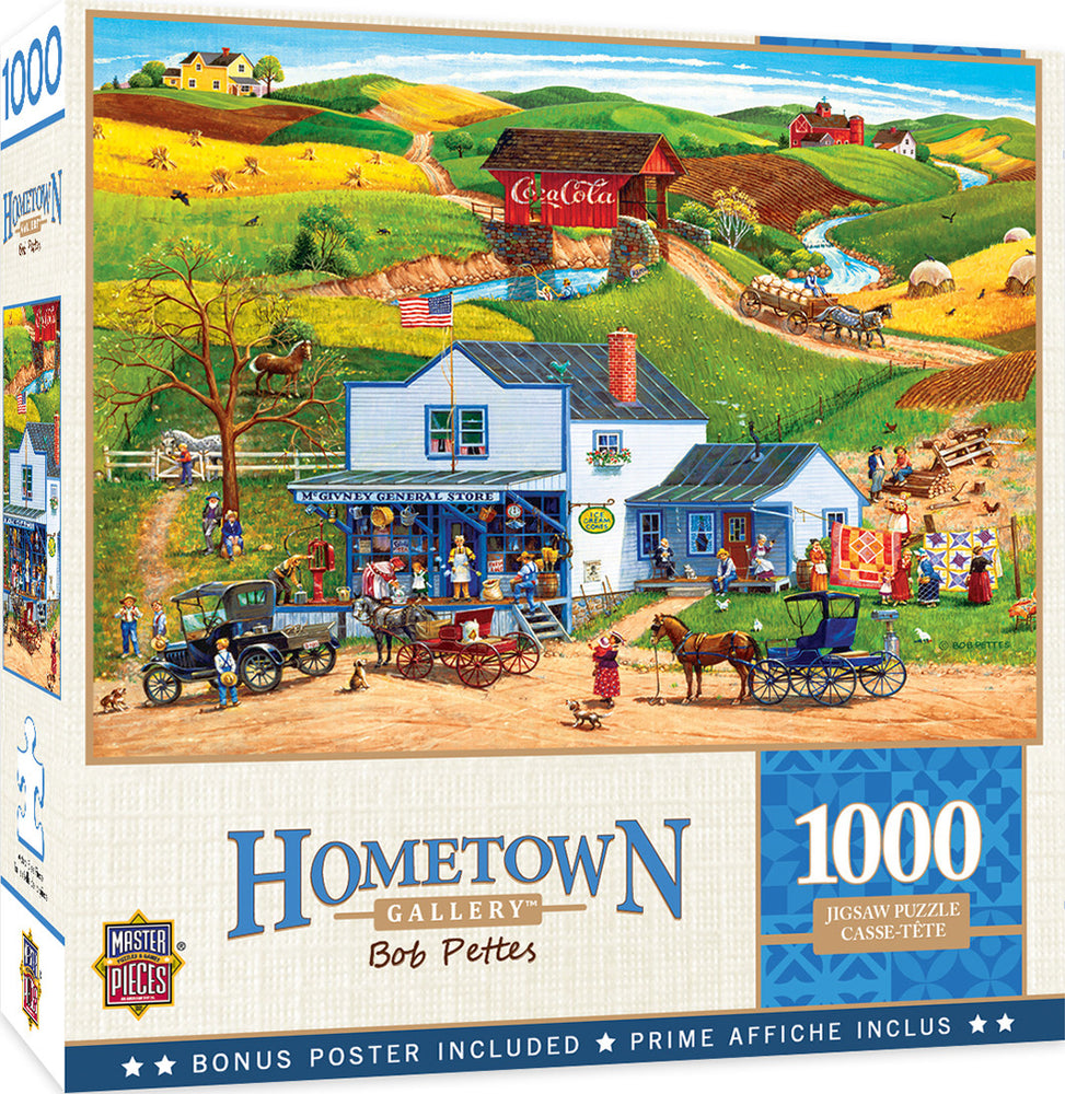 Masterpieces Puzzle Hometown Gallery McGiveny's Country Store Puzzle 1000 pieces