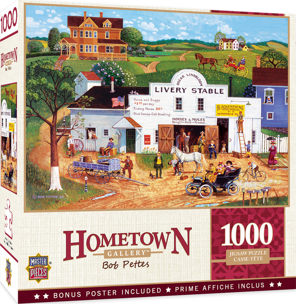 Masterpieces Puzzle Hometown Gallery Changing Times Puzzle 1000 pieces