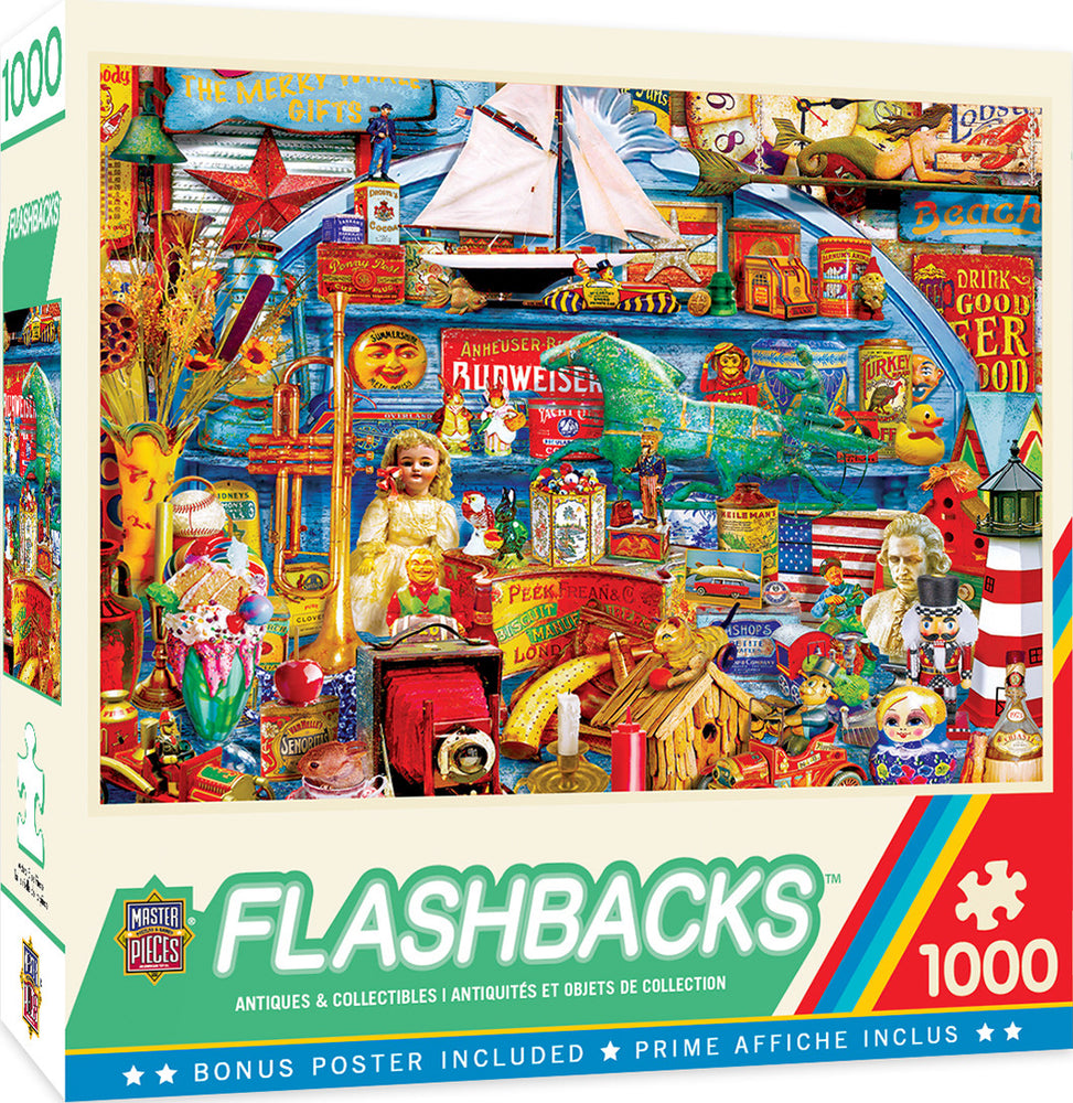 Masterpieces Puzzle Flashbacks Antiques & Collectibles Puzzle 1000 pieces