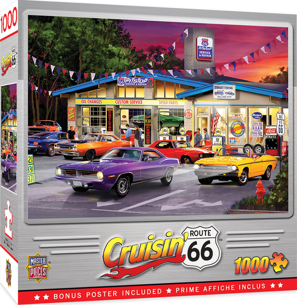 Masterpieces Puzzle Cruisin Route 66 Pitstop Puzzle 1000 pieces