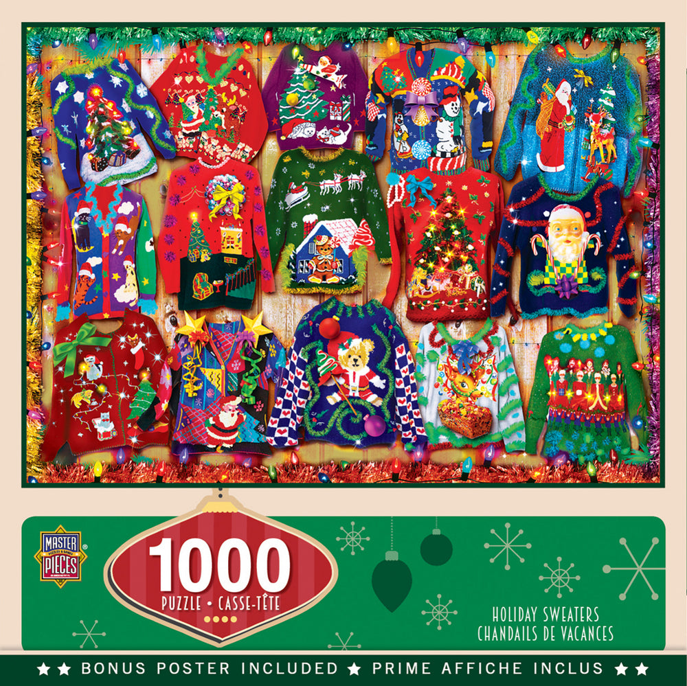 Masterpieces Puzzle Holiday Holiday Sweaters Puzzle 1000 pieces