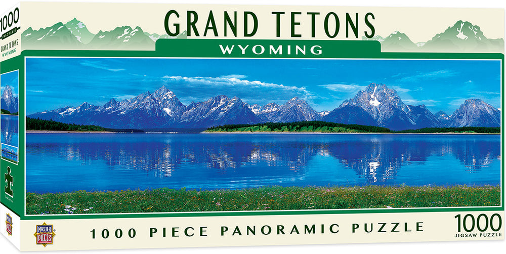 Masterpieces Puzzle Panoramic Wyoming Grand Tetons Puzzle 1000 pieces
