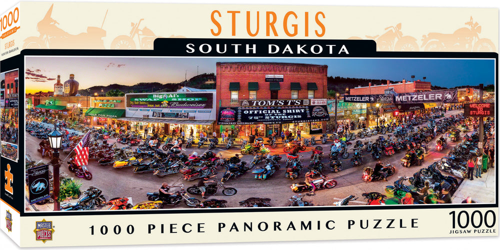 Masterpieces Puzzle Panoramic Sturgis South Dakota Puzzle 1000 pieces