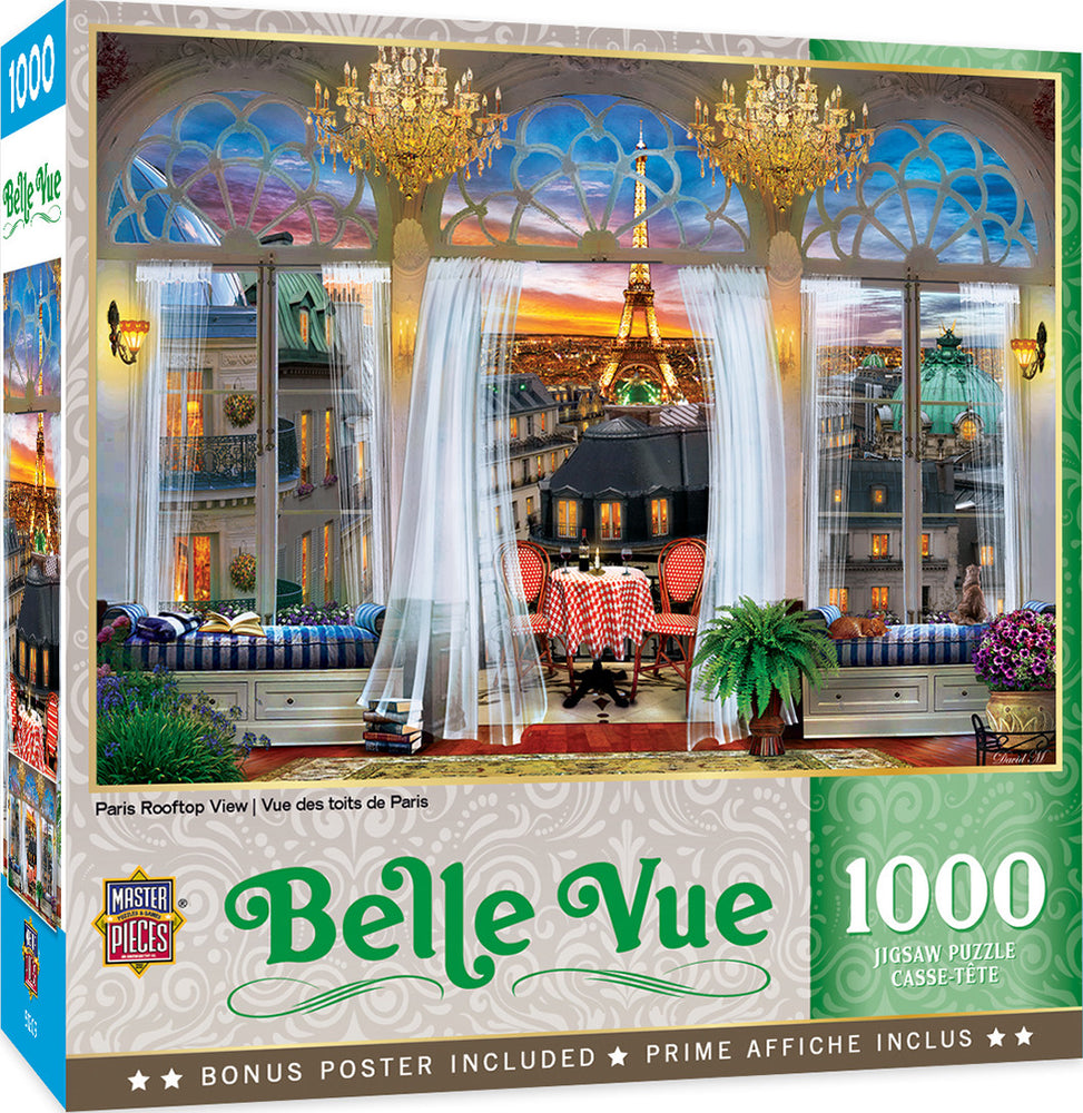 Masterpieces Puzzle Belle Vue Paris Rooftop View Puzzle 1000 pieces
