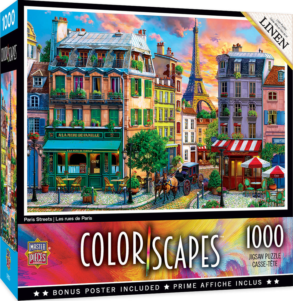 Masterpieces Puzzle Colorscapes Paris Streets Puzzle 1000 pieces