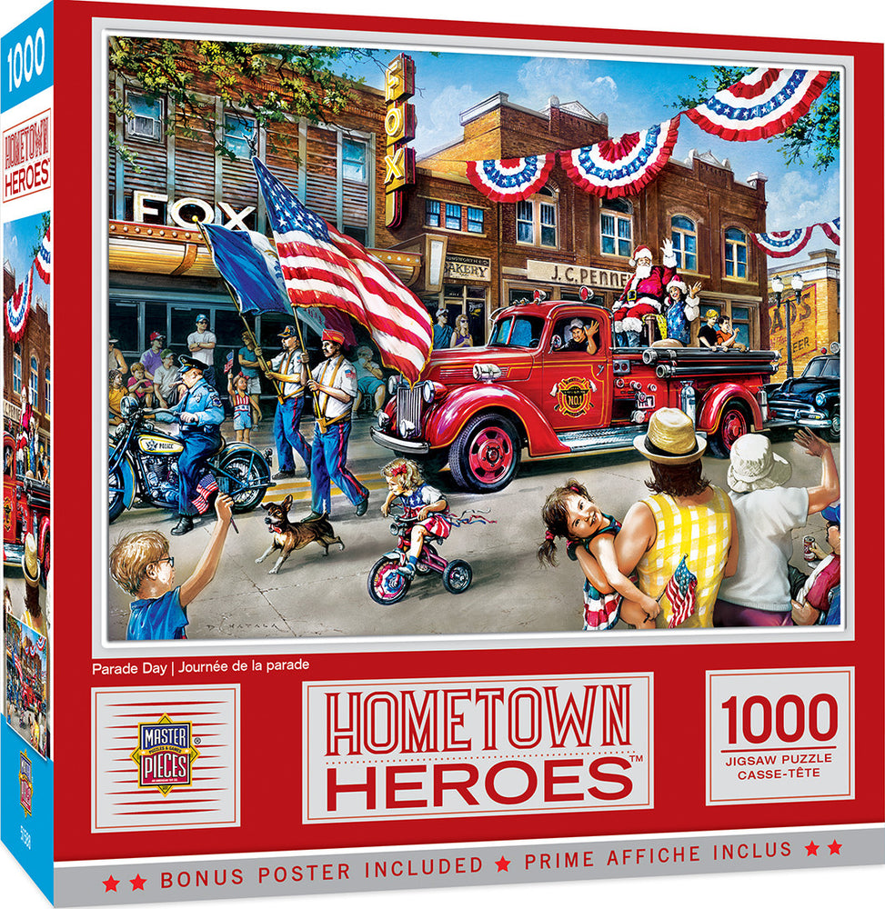 Masterpieces Puzzle Hometown Heroes Parade Day Puzzle 1000 pieces