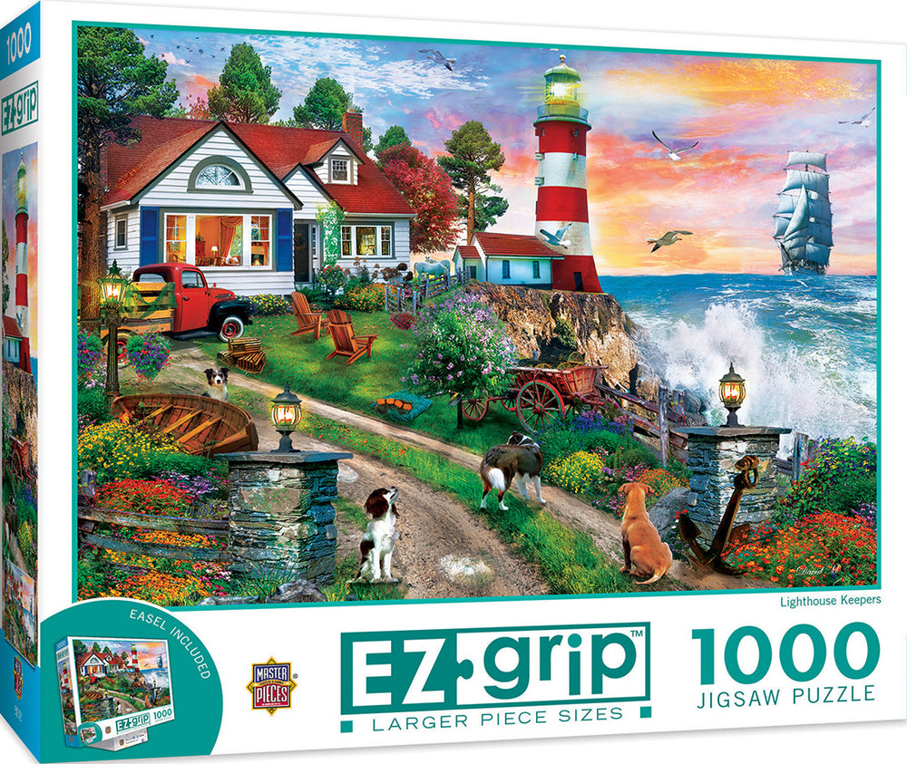 Masterpieces Puzzle EZ Grip Lighthouse Keepers Puzzle 1000 pieces