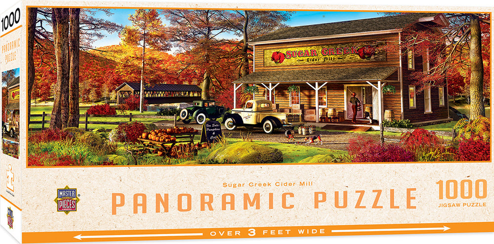 Masterpieces Puzzle Artist Panoramics Sugar Creek Cider Mill Puzzle 1000 pieces