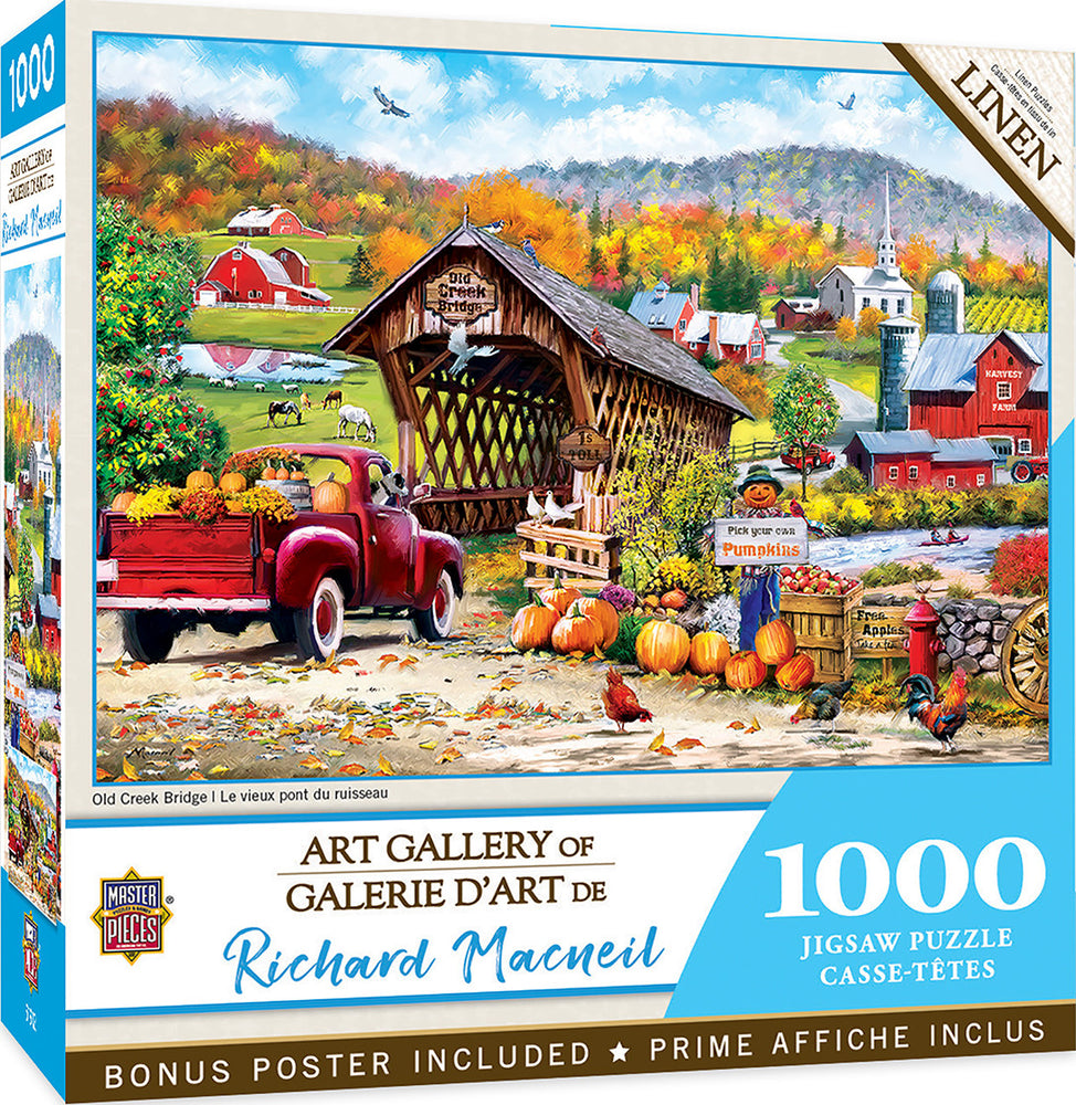 Masterpieces Puzzle Art Gallery Old Creek Bridge Puzzle 1000 pieces