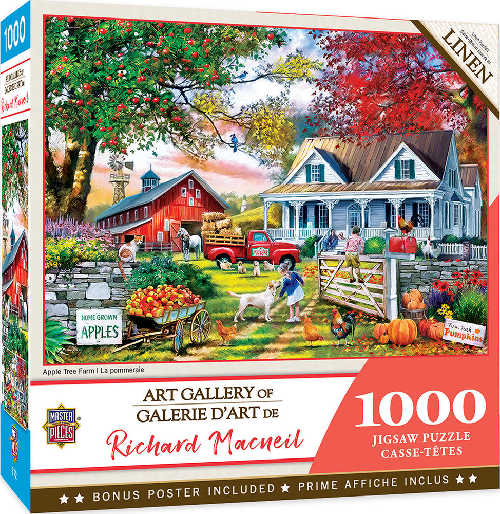 Masterpieces Puzzle Art Gallery Apple Tree Farm Puzzle 1000 pieces