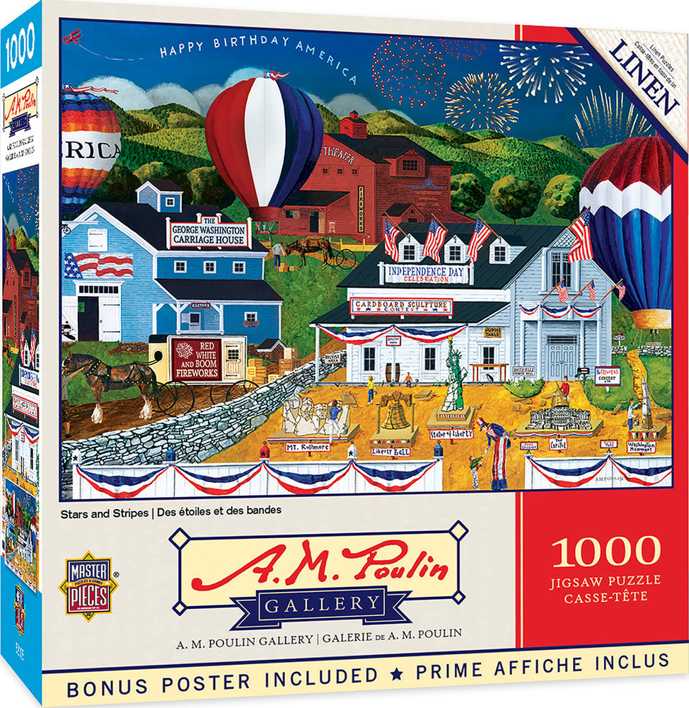 Masterpieces Puzzle Am Poulin Stars and Stripes Puzzle 1000 pieces