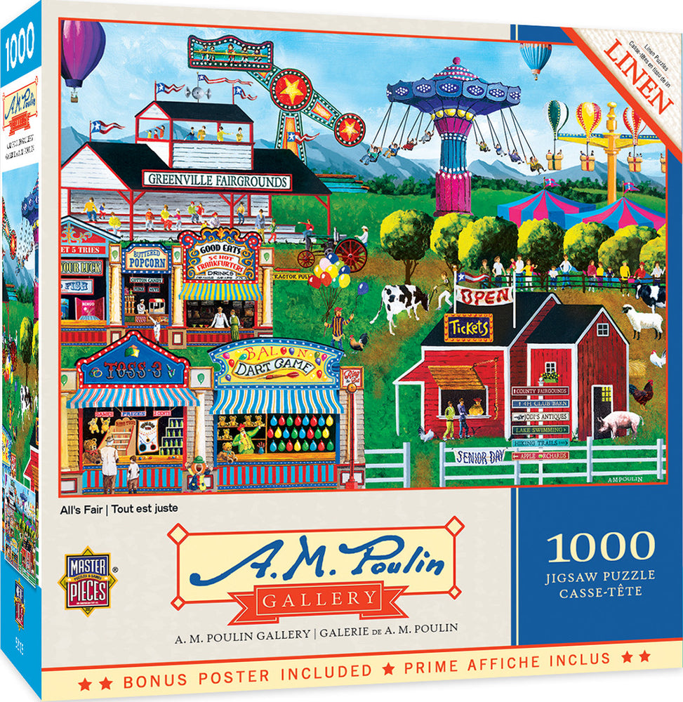 Masterpieces Puzzle Am Poulin All's Fair Puzzle 1000 pieces