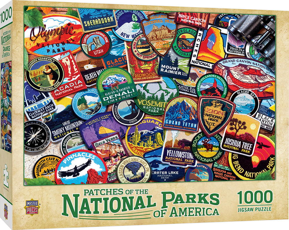 Masterpieces Puzzle National Park National Parks Patches Puzzle 1000 pieces