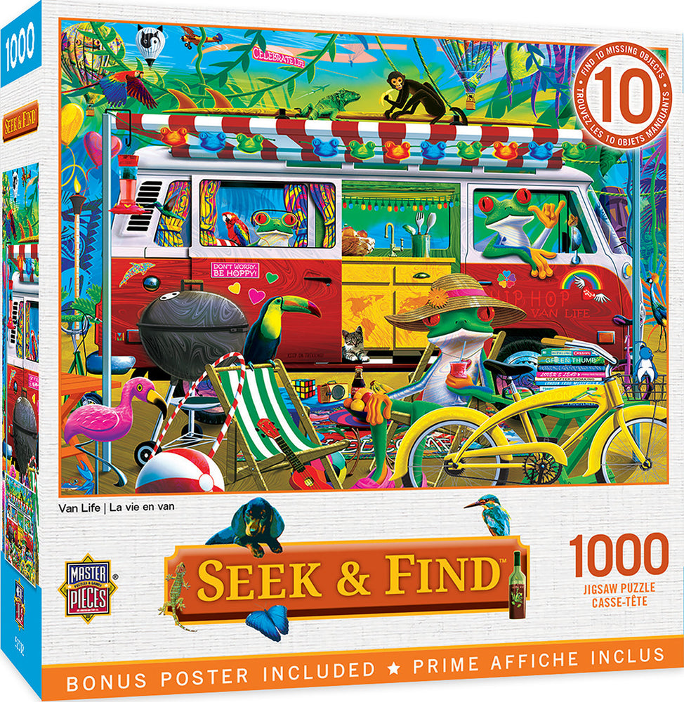 Masterpieces Puzzle Seek & Find Van Life Puzzle 1000 pieces