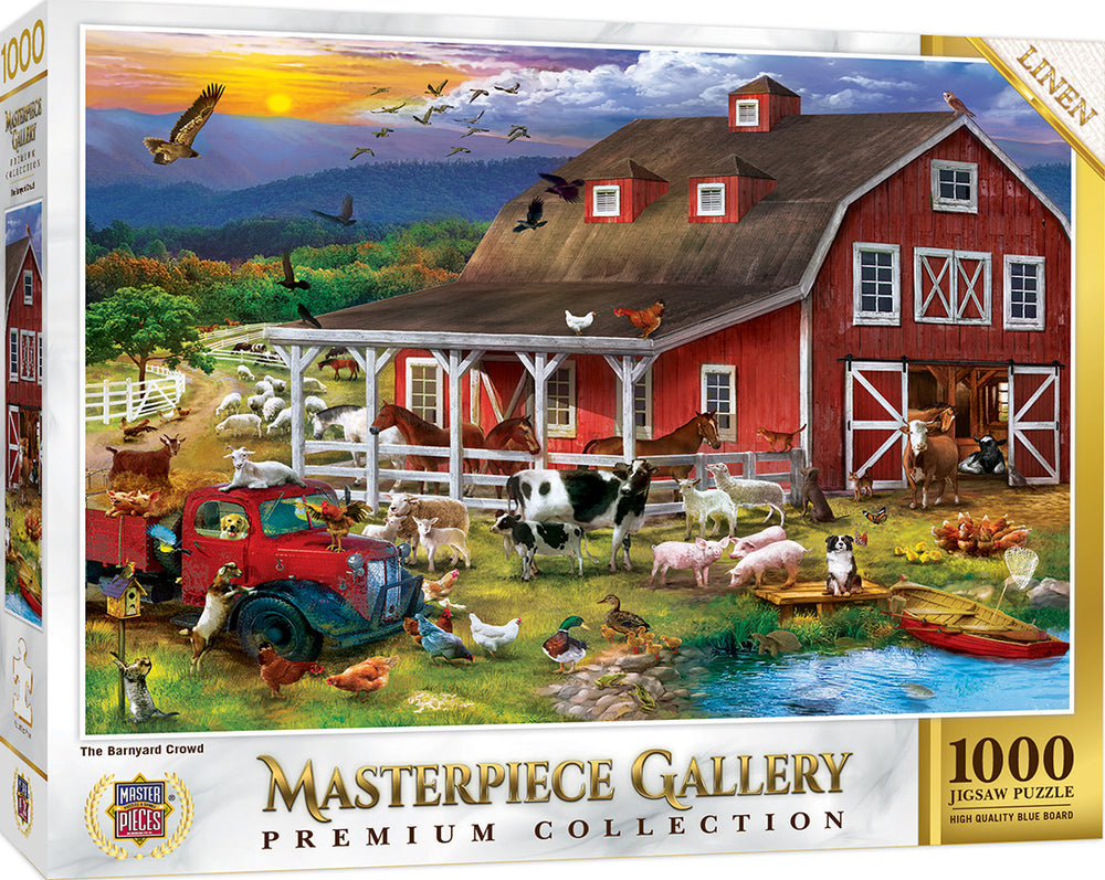 Masterpieces Puzzle Masterpieces Gallery The Barnyard Crowd Puzzle 1000 pieces