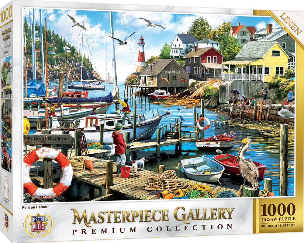 Masterpieces Puzzle Masterpieces Gallery Pelican Harbor Puzzle 1000 pieces