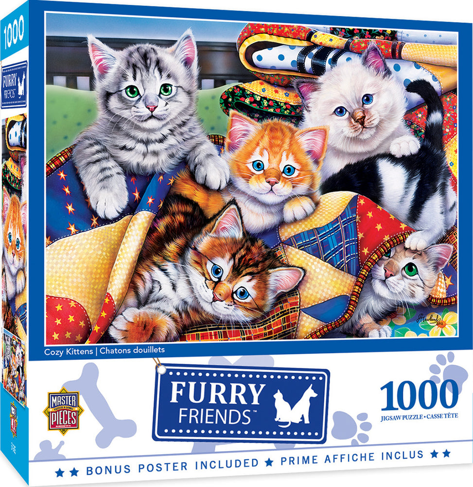 Masterpieces Puzzle Furry Friends Cozy Kittens Puzzle 1000 pieces