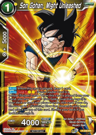 Son Gohan, Might Unleashed [P-349]