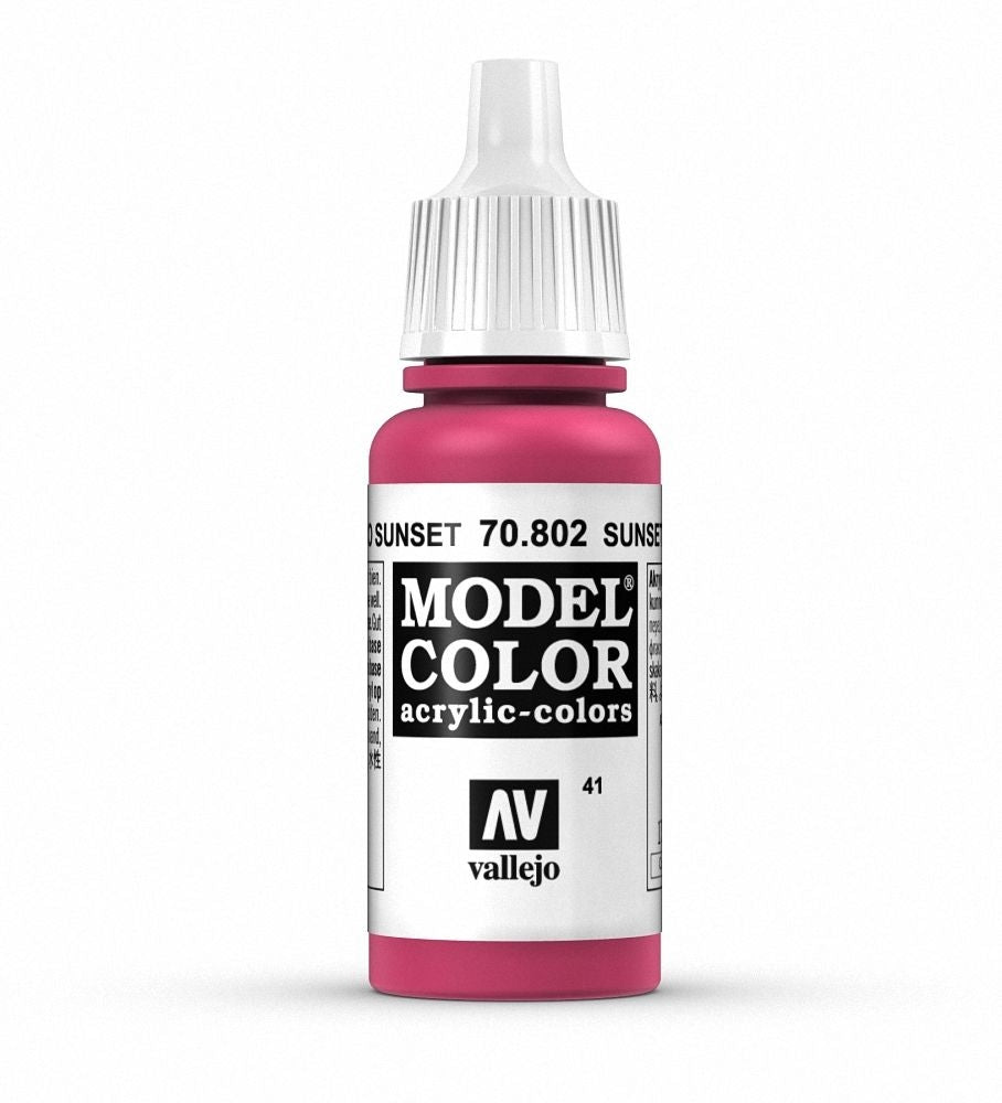 Vallejo Model Colour - Sunset Red 17 ml