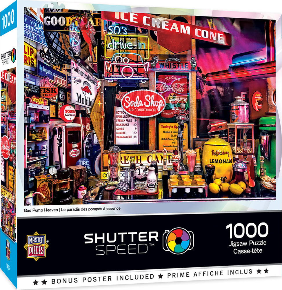 Masterpieces Puzzle Shutter Speed Gas Pump Heaven Puzzle 1000 pieces