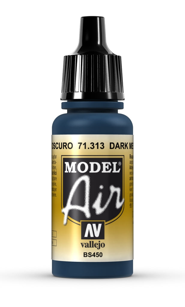Vallejo Model Air - Dark Mediterranean Blue 17 ml