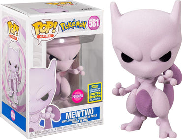 Mewtwo (Flocked 2020 Summer Convention Exclusive) #581 Pokemon Pop! Vinyl