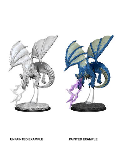 D&D Nolzurs Marvelous Unpainted Miniatures Young Blue Dragon