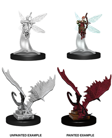 D&D Nolzurs Marvelous Unpainted Miniatures Sprite & Pseudodragon