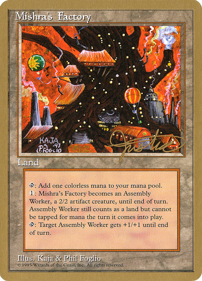 Mishra's Factory (Mark Justice) [Pro Tour Collector Set]