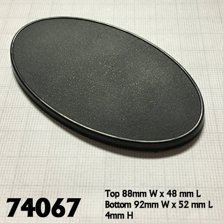 Reaper Miniatures - 90x52mm Oval Gaming Base (4)