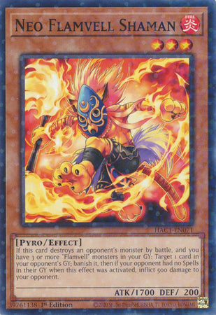 Neo Flamvell Shaman (Duel Terminal) [HAC1-EN071] Common