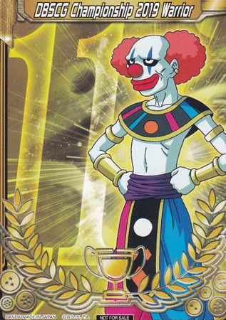 DBSCG Championship 2019 Warrior (Merit Card) - Universe 11 "Belmod" [11]