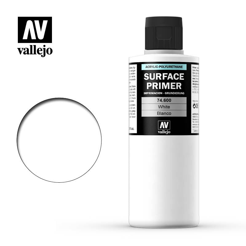 Vallejo Surface Primer - Colour White 200ml