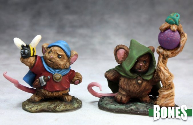 Reaper Bones Mousling Druid and Beekeeper