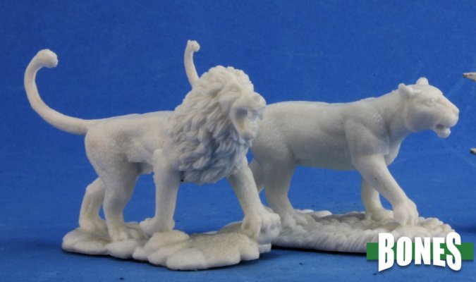 Reaper Bones Lions (2)