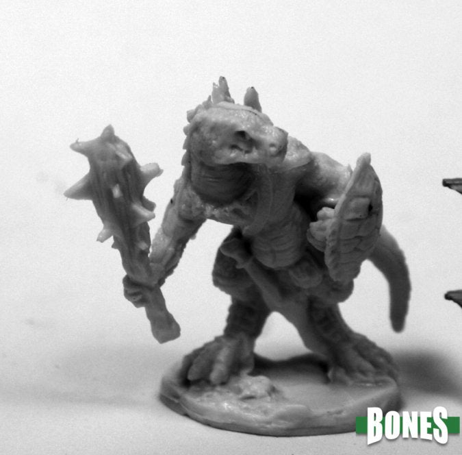 Reaper Bones Lizardman w/ Club and Shield