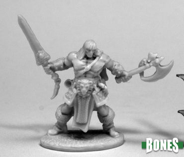 Reaper Bones Brand Oathblood, Barbarian