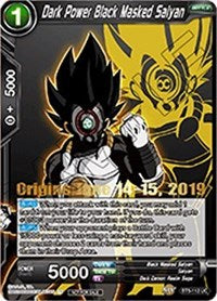 Dark Power Black Masked Saiyan (Origins 2019) [BT5-112_PR]