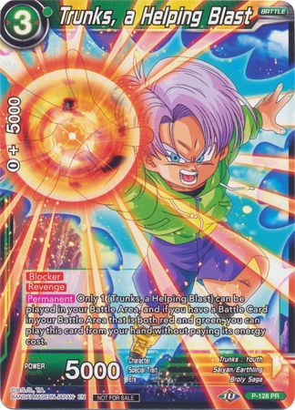 Trunks, a Helping Blast (Shop Tournament: Assault of Saiyans) [P-128]
