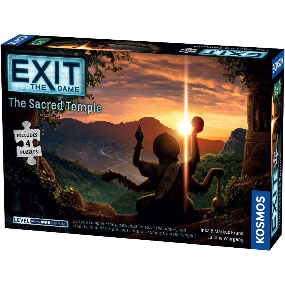 Exit the Game The Sacred Temple (Jigsaw Puzzle and Game)