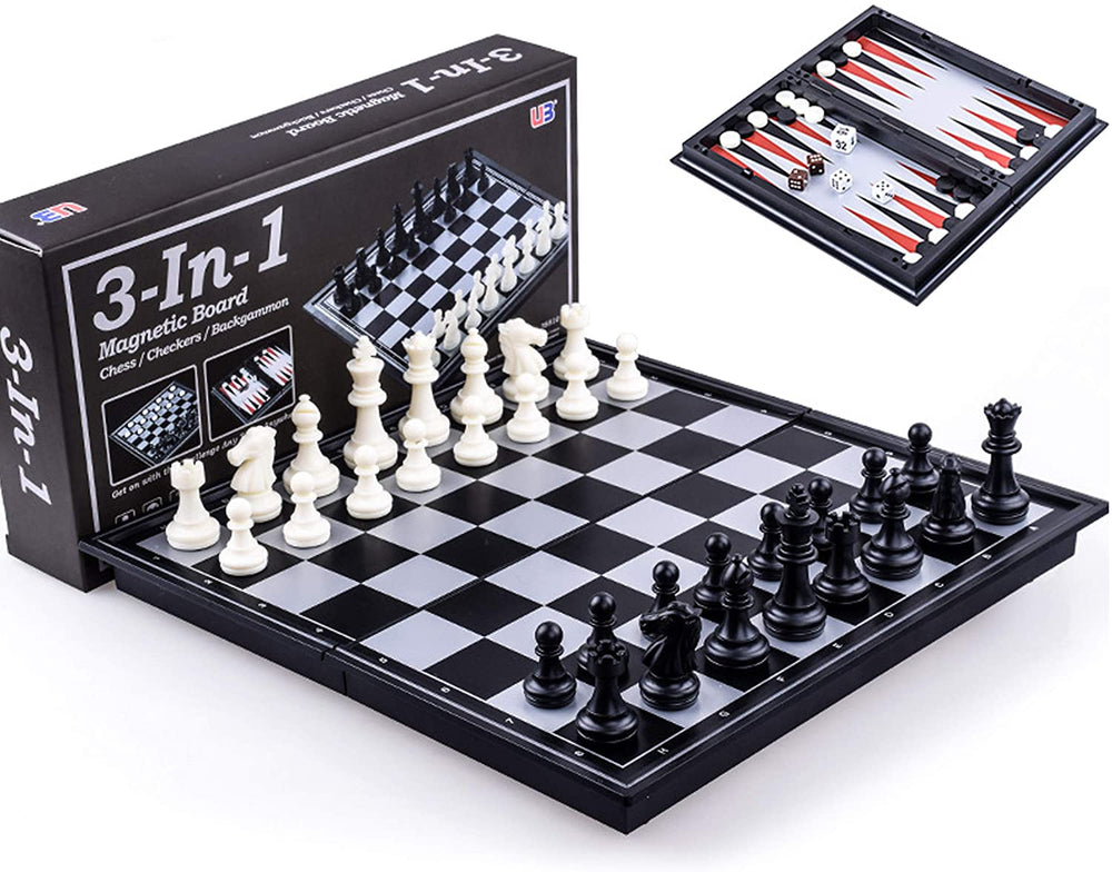 3 in 1 Chess/Checkers/Backgammon 12.5''
