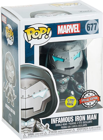 Infamous Iron Man (Glow in the Dark) #677 Marvel US Exclusive Pop! Vinyl
