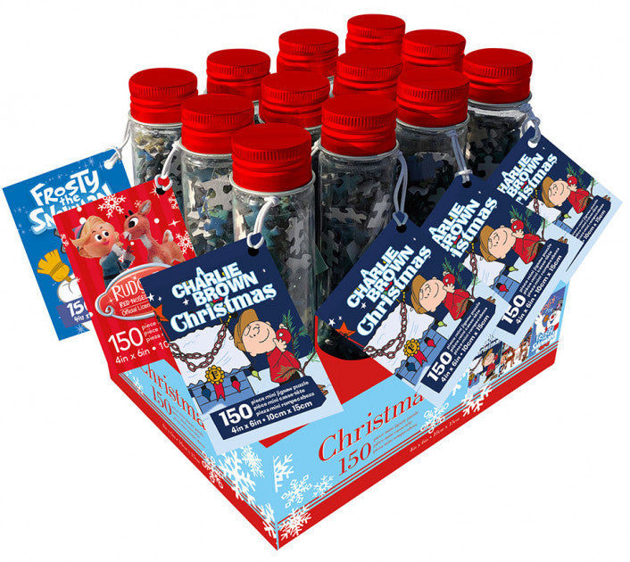 Aquarius Puzzle Traditional Christmas Puzzle Tube Counter Display Puzzle 150 pieces (CDU of 12)