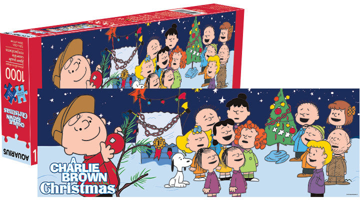 Aquarius Puzzle Charlie Brown Christmas Slim Puzzle 1000 pieces