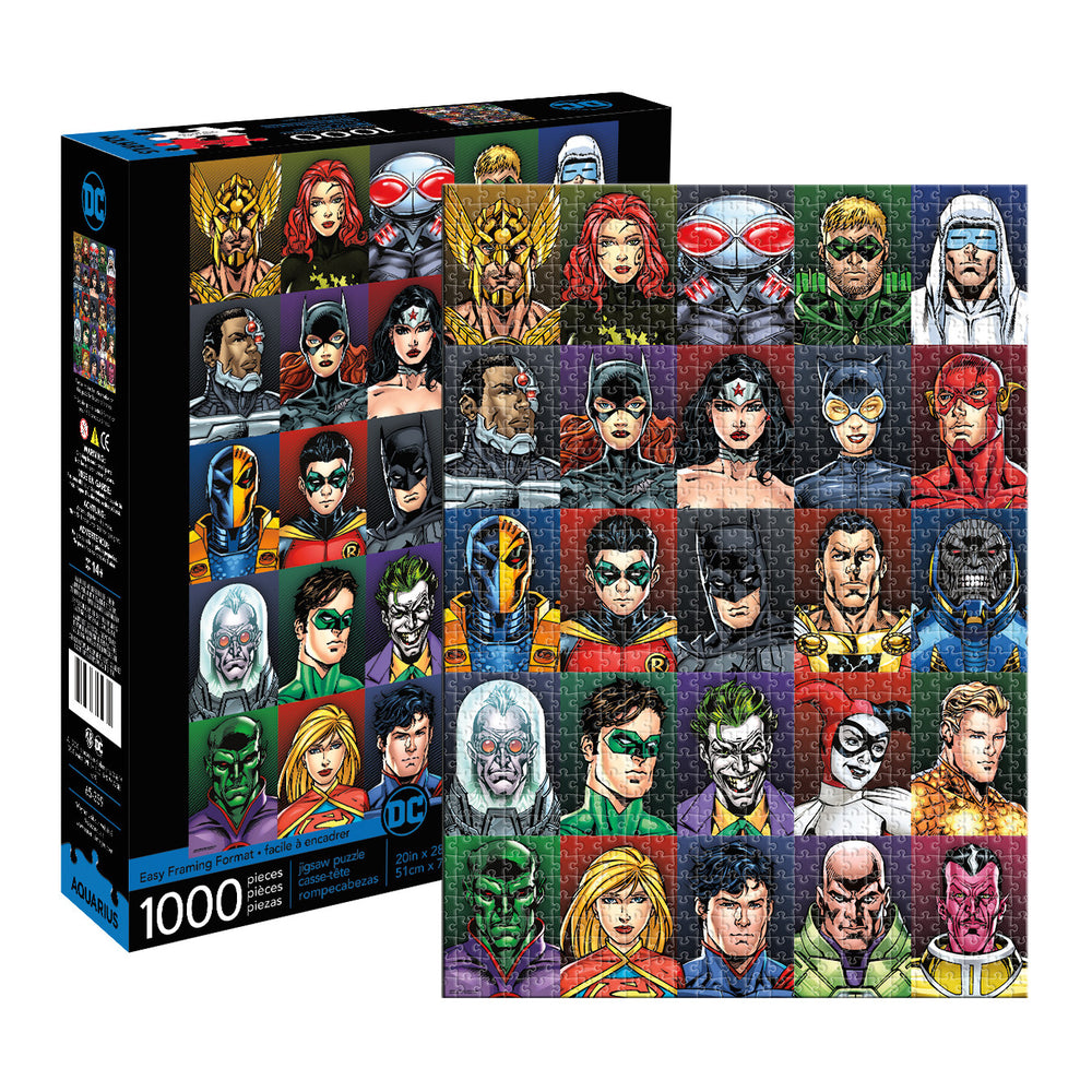 Aquarius Puzzle DC Comics Faces Puzzle 1000 pieces