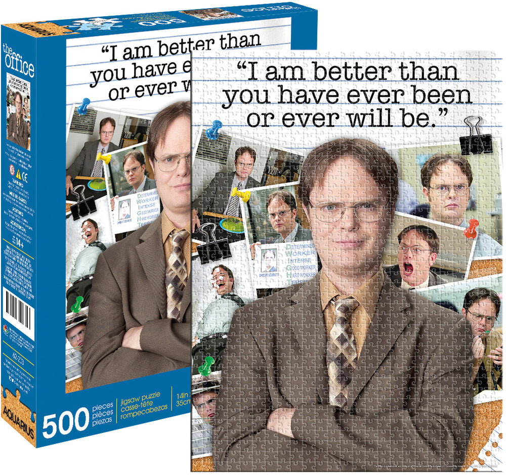 Aquarius Puzzle The Office Dwight Schrute Quote Puzzle 500 pieces